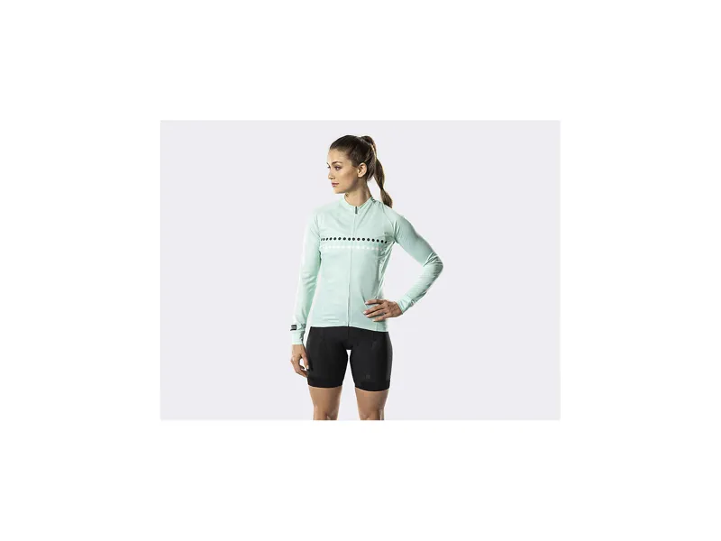  Bontrager Circuit Womens Long Sleeve Cycling Jersey in Green