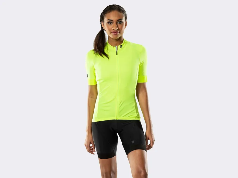  Bontrager Meraj Womens Short Sleeve Cycling Jersey in Yellow