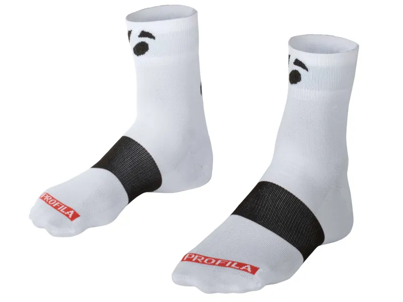  Bontrager Race 2.5 inch Cycling Sock in White