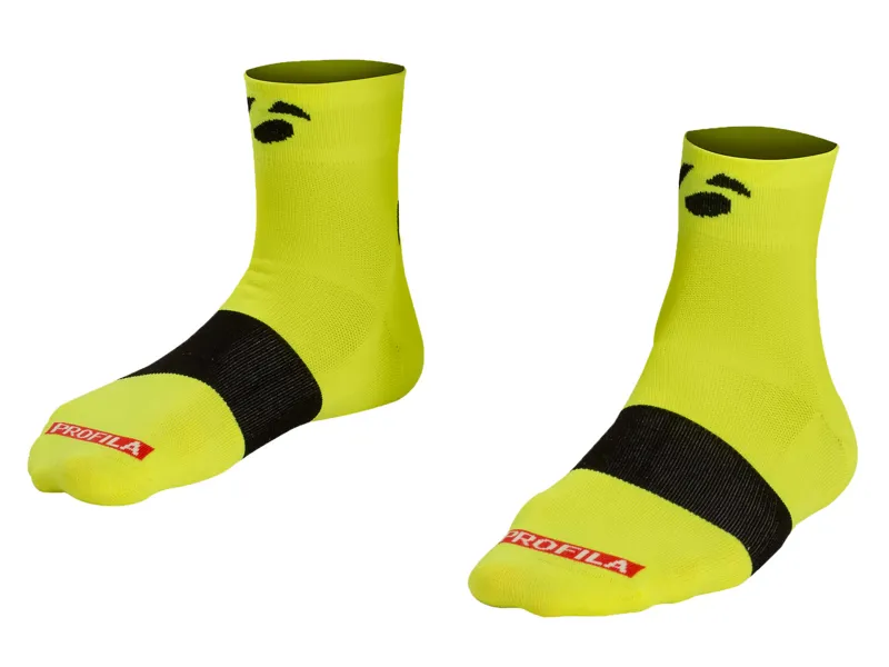  Bontrager Race 2.5 inch Cycling Sock in Yellow