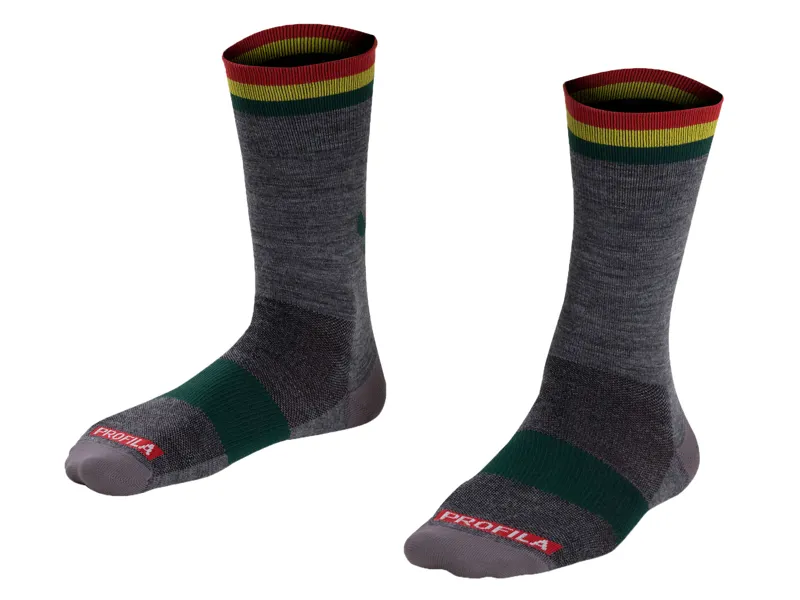 2018 Bontrager Race 5 inch Wool Cycling Sock in Grey
