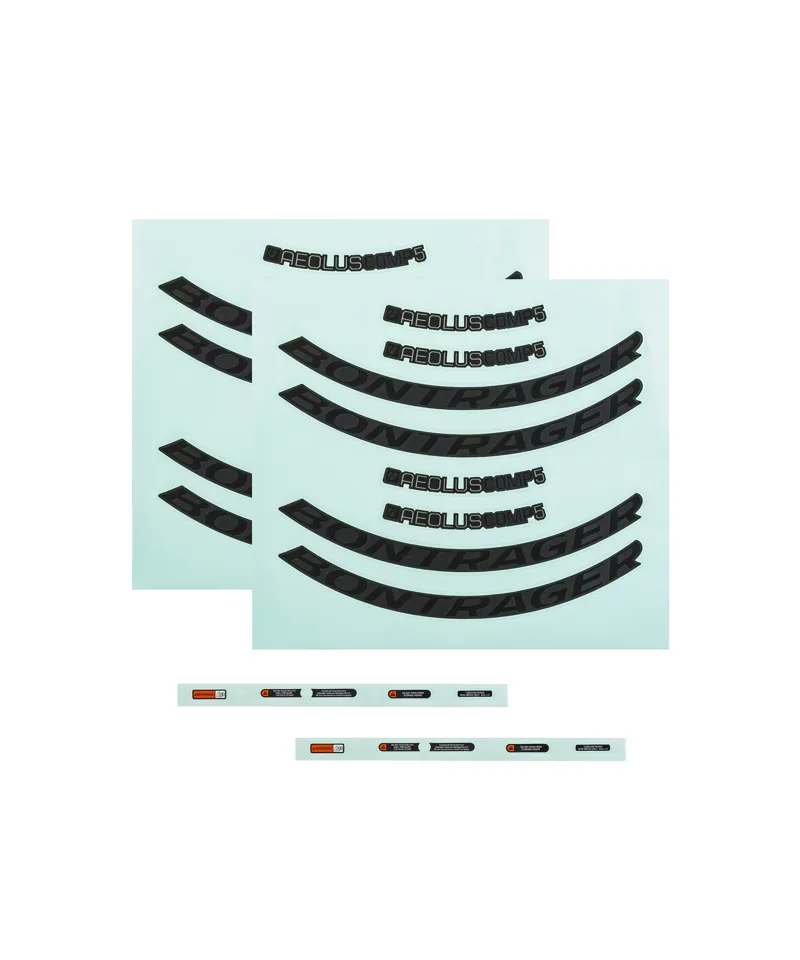 Bontrager Aeolus Comp Disc Wheel Decals in Grey