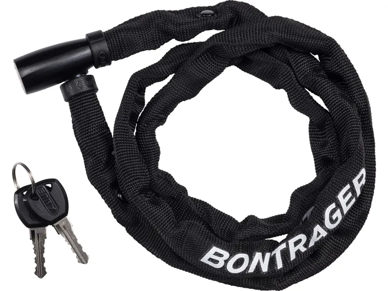 Bontrager Comp 4 mm X 110 Cm Keyed Chain Lock in Black