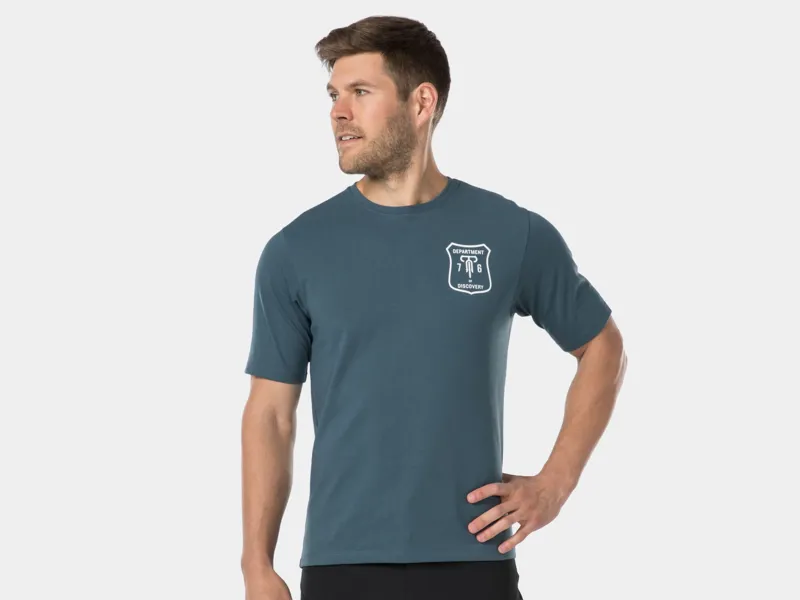 Bontrager Evoke Tech Tee Short Sleeve Cycling Jersey in Blue