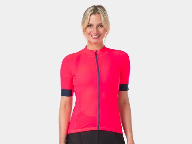  Bontrager Meraj Womens Short Sleeve Cycling Jersey in Pink