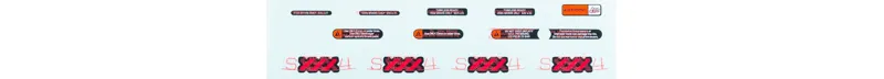 Bontrager Aeolus XXX 4 Wheel Replacement Decals in Black