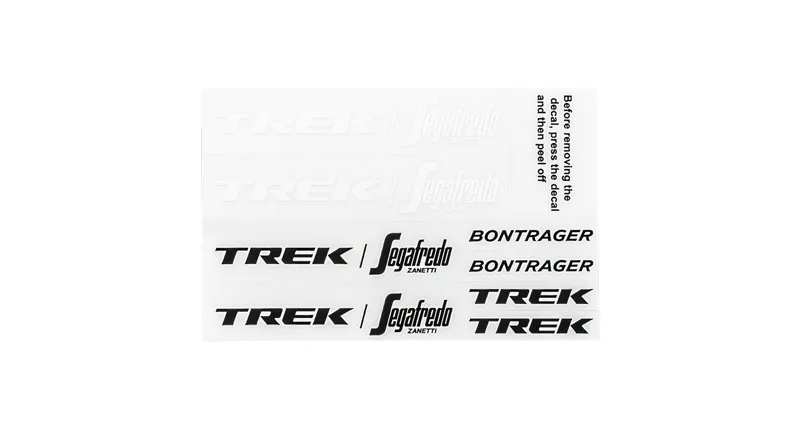 Bontrager Trek-Segafredo Helmet Decal Kit in Black