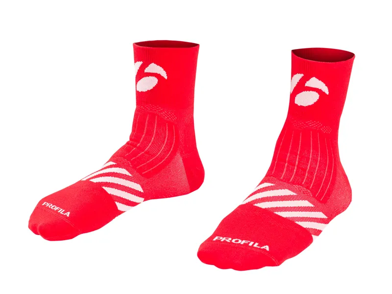  Bontrager Velocis 2.5 inch Cycling Sock in Red
