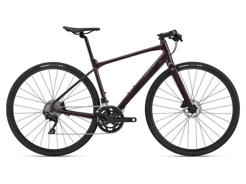  Giant FastRoad SL 1 Disc Flat Bar Road Bike in Purple 
