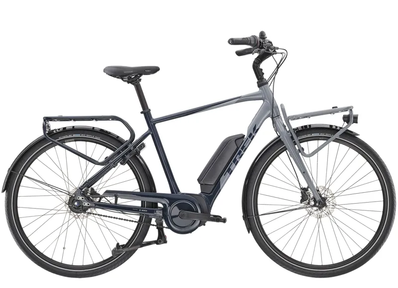 Trek District+ 2 Electric Hybrid Bike in Blue