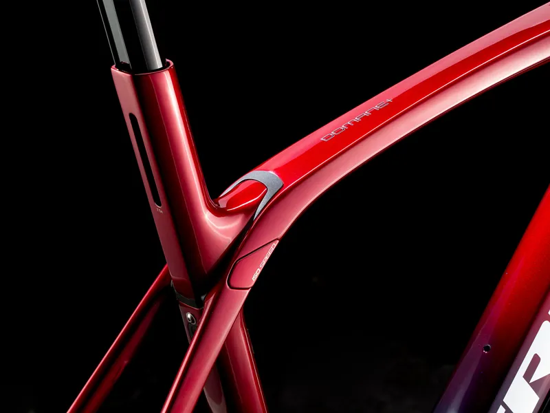 Trek Domane + LT 7 Road Bike Rage Red to Blue -2