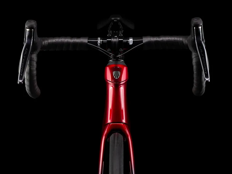 Trek Domane + LT 7 Road Bike Rage Red to Blue -5