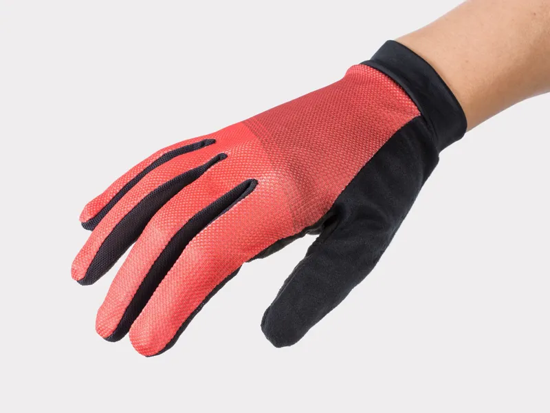 Bontrager Evoke Womens Long Finger Cycling Glove in Red