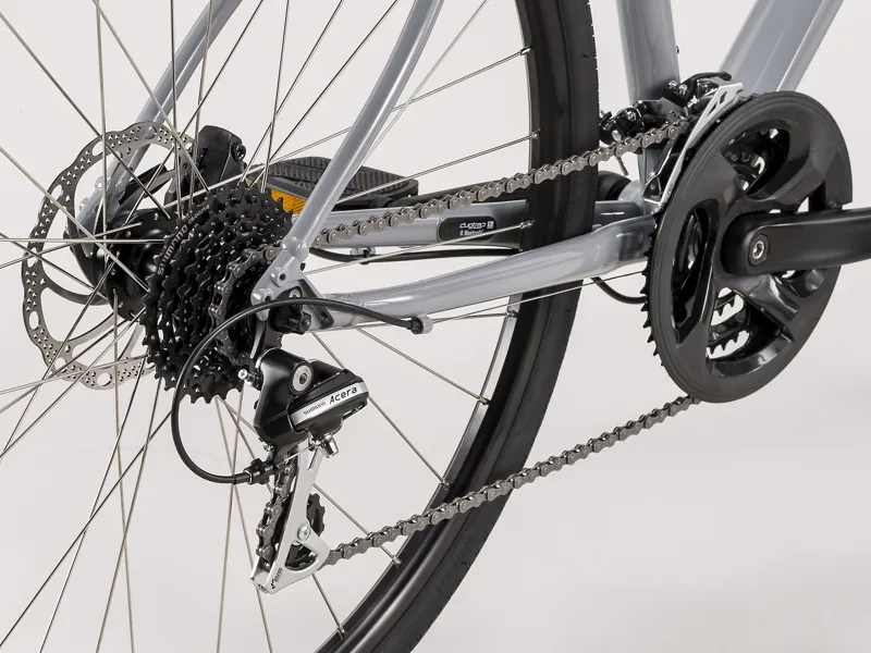 Trek FX 2 Disc Mens Hybrid Bike in Grey-6