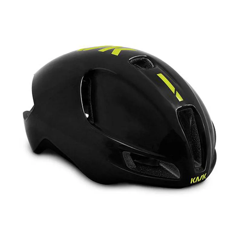 Kask Utopia Aero Road Helmet Black/Yellow/Fluo