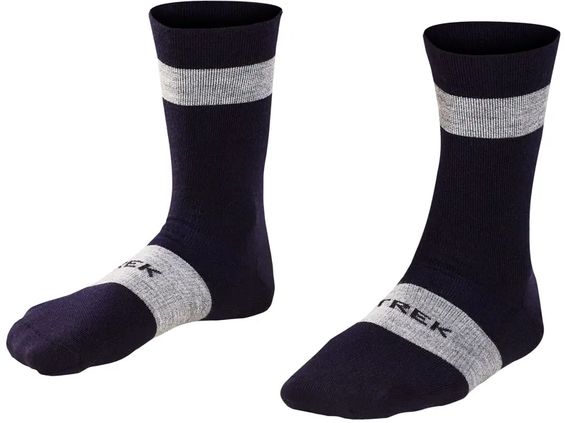 Trek Race Merino Wool Crew Socks in Blue