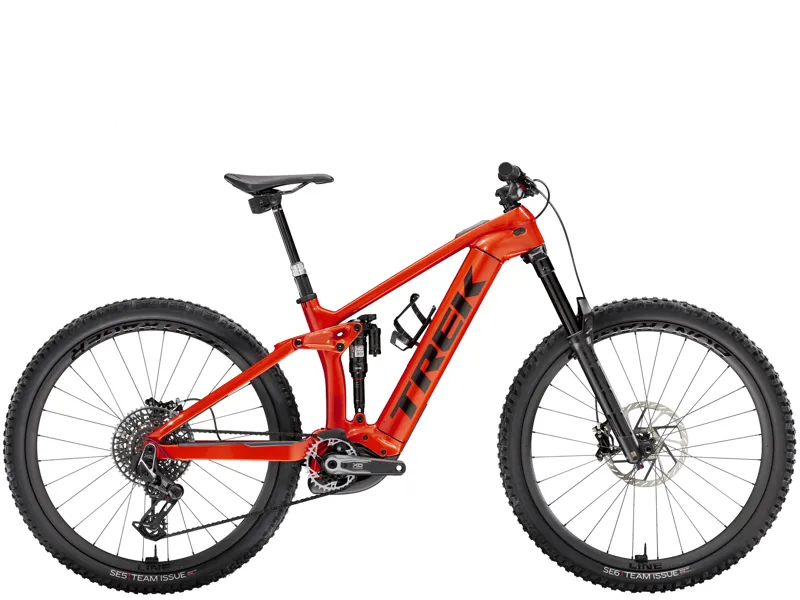Trek Rail 9.9 Xo Axs Electric Mountain Bike in Lava