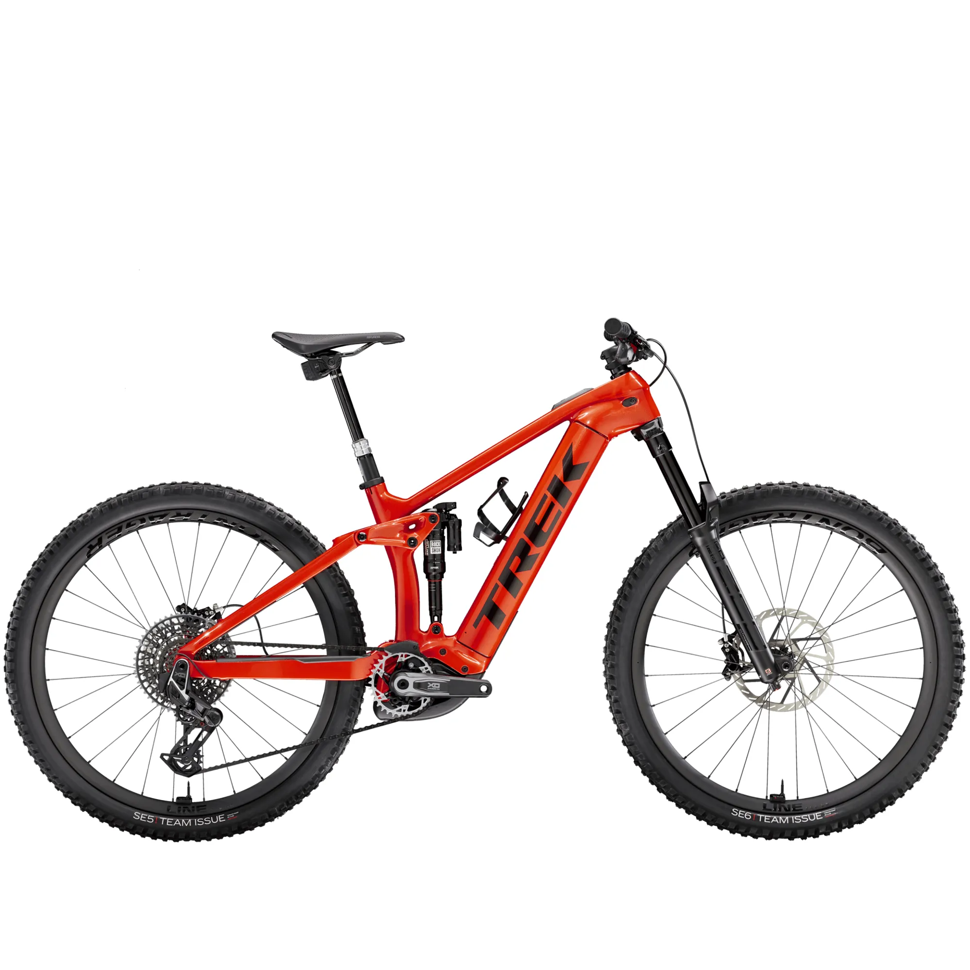Trek Rail Xo Axs Electric Mountain Bike in Lava