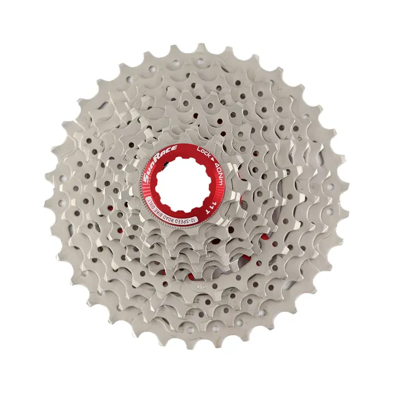 SunRace CSRZ800 12-Speed Road Cassette 11-36t in Metallic Silver