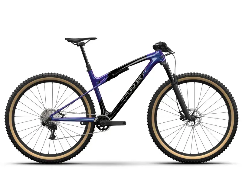 Trek Supercaliber SL 9.7 GX AXS T-Type Gen 2 XC Mountain Bike In Carbon Smoke/Purple
