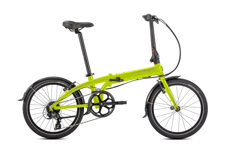 Tern Link C8 Folding Bike in Yellow