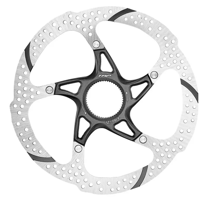 TRP TRP-25 Centerlock 1.8mm Disc Brake Rotor in Black/Silver
