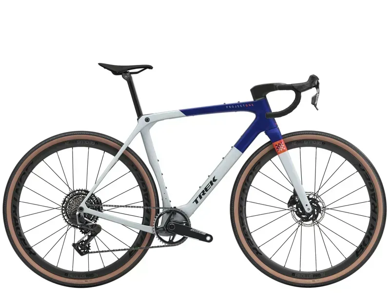 Trek Checkmate SLR 7 AXS Gravel Bike in Hex Blue/Plasma Grey Pearl