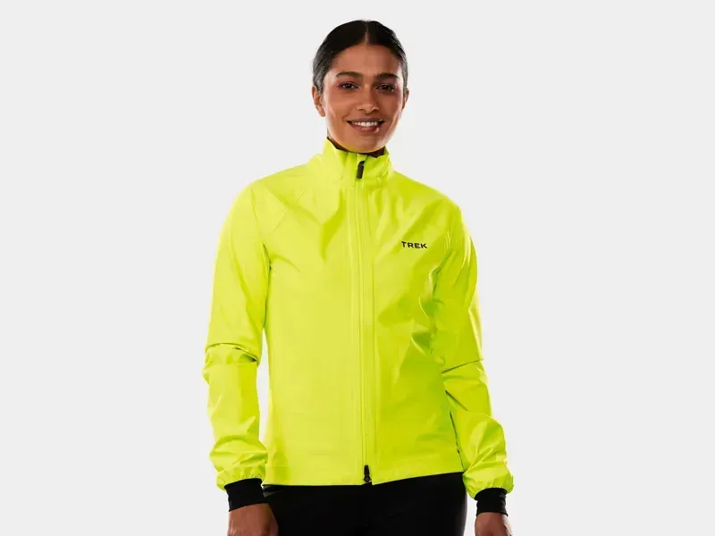 Trek Circuit Women's Rain Cycling Jacket in Radioactive Yellow