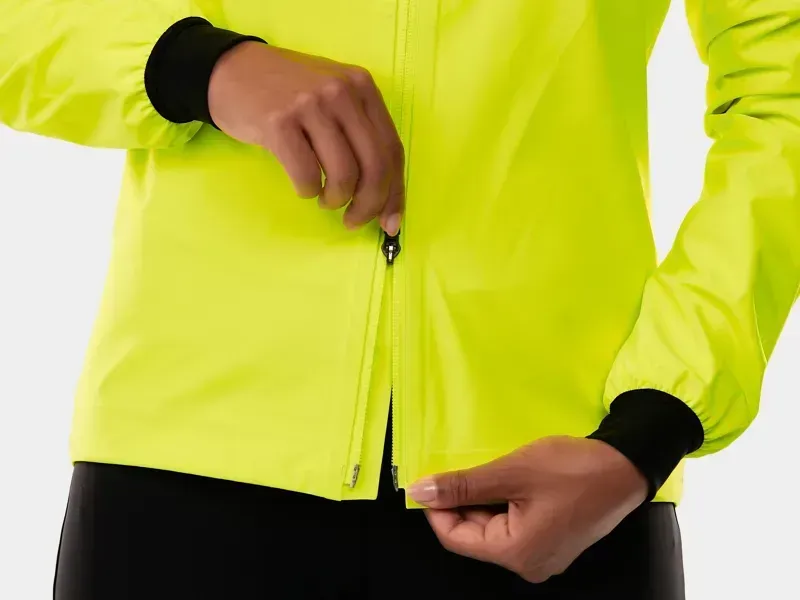 Trek Circuit Women's Rain Cycling Jacket in Radioactive Yellow-3