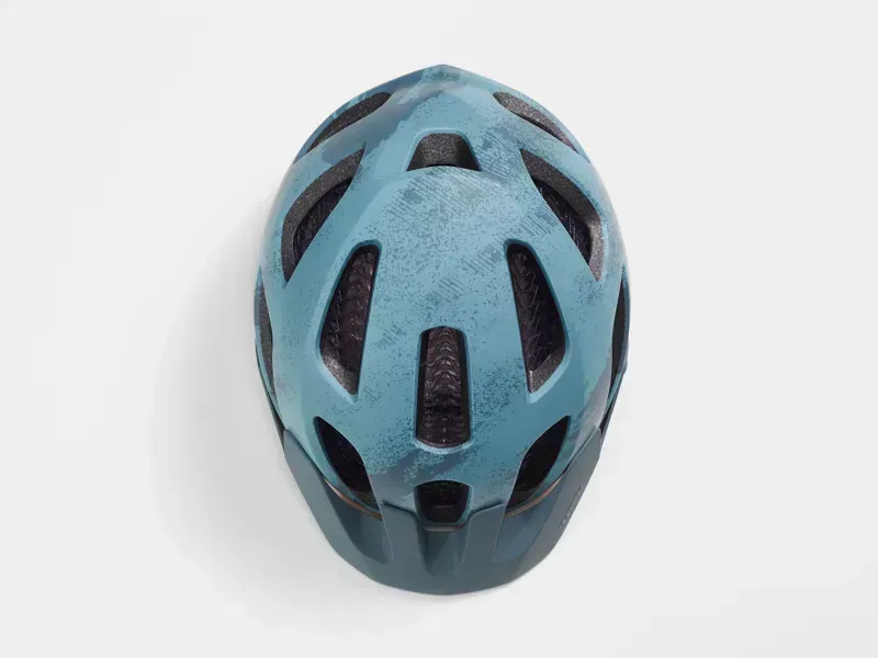 Trek Rally WaveCel Mountain Bike Helmet in Battleship Blue/Orange-2