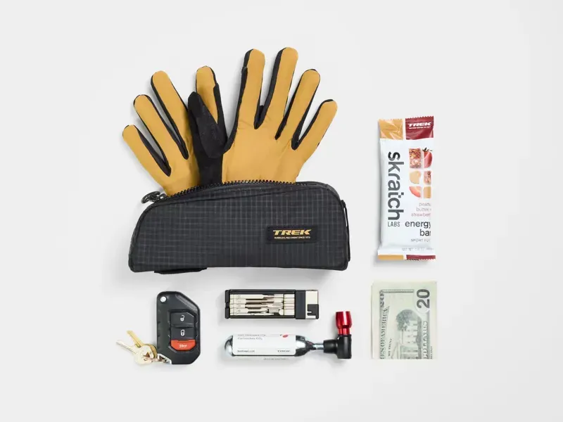 Trek Adventure Top Tube 0.8L Bag In Black/Light Grey-3